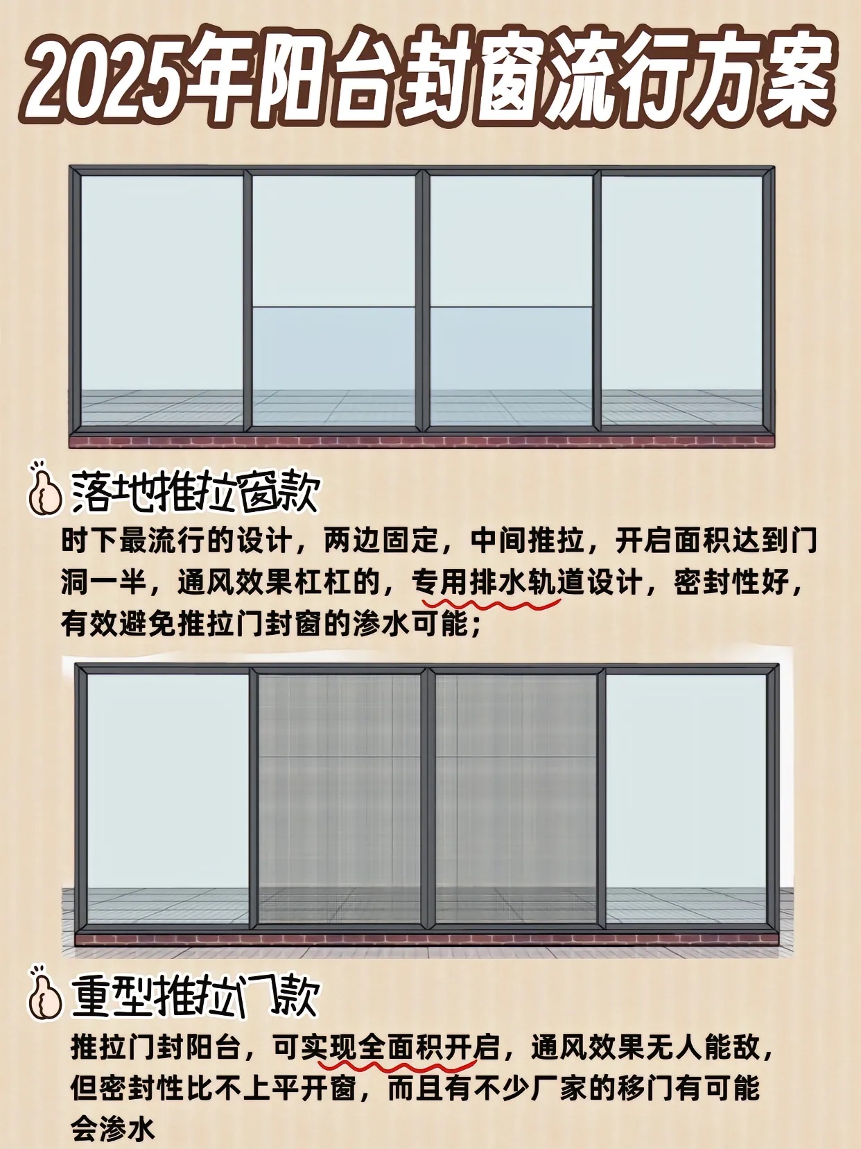 封阳台方案效果图
