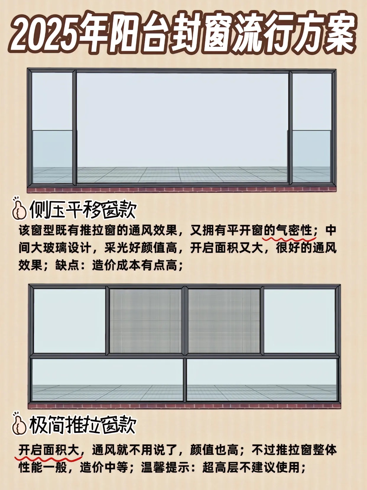 封阳台方案效果图